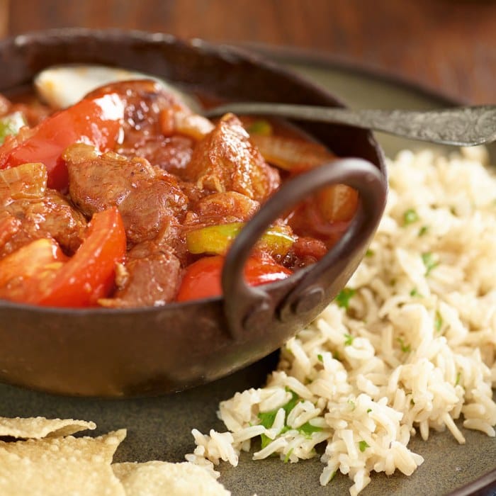 Lamb qorma, slow-cooked in the pot
